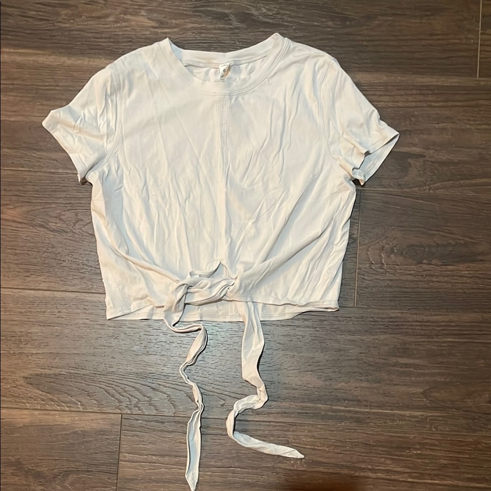 Lululemon Tie-Front Short Sleeve Tee